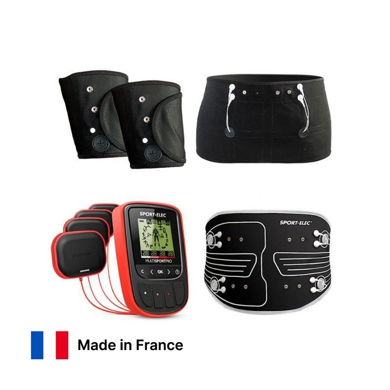 Pack Electroestimulador Sport-Elec Multisport Pro Precisión + Cinturón  Multifunción + Crema