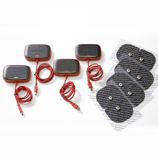 4 Modules USB pour Electrostimulateur Musculaire Multisport Pro Sport-Elec + 4 electrodes 110 x 71 mm