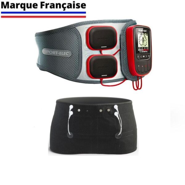 Electroestimulador muscular Multisport Pro Sport-Elec Cinturón abdominal Cinturón glúteos