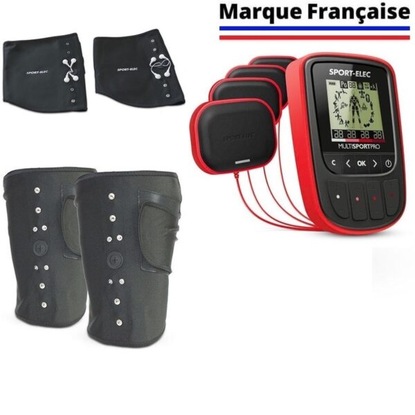 Electroestimulador muscular Multisport Pro Sport-Elec Brazaletes Perneras