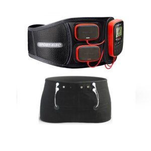 Electroestimulador muscular Multisport Pro Sport-Elec Cinturón abdominal Force Max Cinturón glúteos
