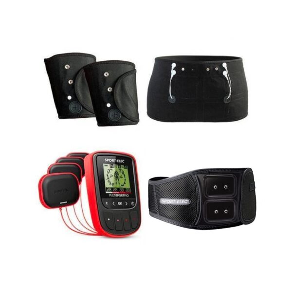 Electroestimulador muscular MustisportPro Sport-Elec Cinturón Force Max Cinturón glúteos Brazaletes