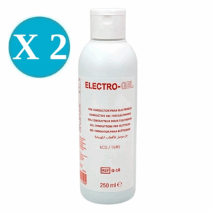 Gel conductor para electrodos TENS & EMS botellas 2 X 250 ml